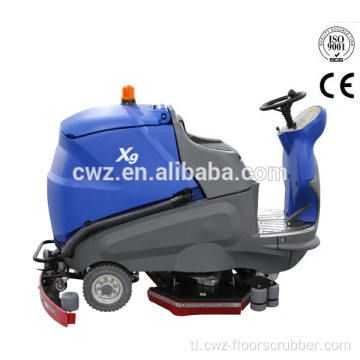 CWZ Electric Compact Factory Floor Scrubber.